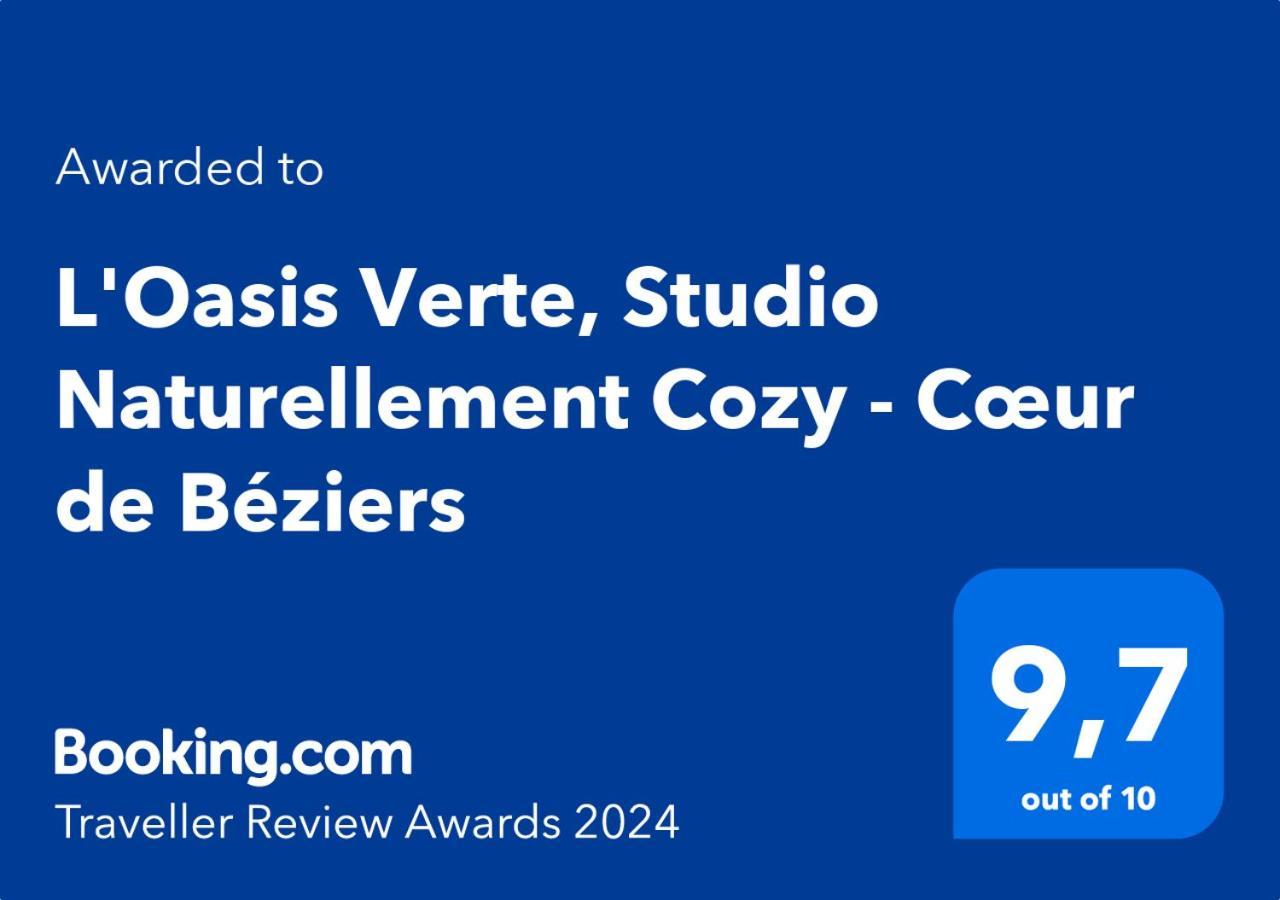 L'Oasis Verte, Studio Naturellement Cozy - Coeur De Безие Екстериор снимка